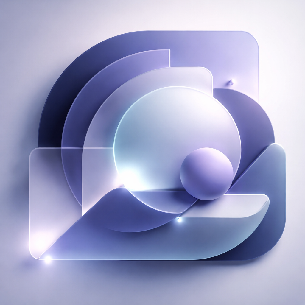 Abstract geometric shapes representing advanced AI capabilities.