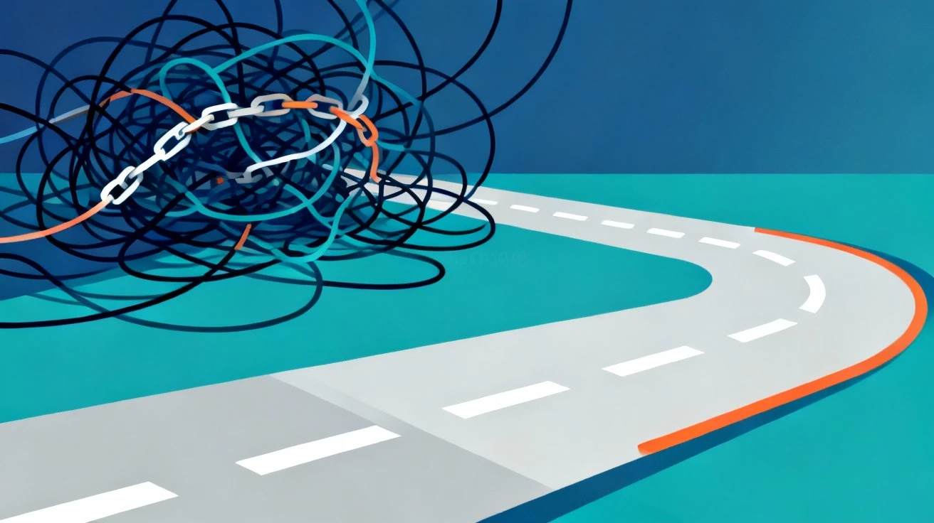 Illustration highlighting the dangers of over-optimizing internal links.