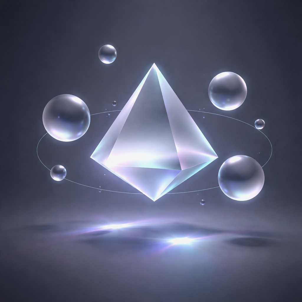 Abstract geometric shapes representing self-learning and growth.