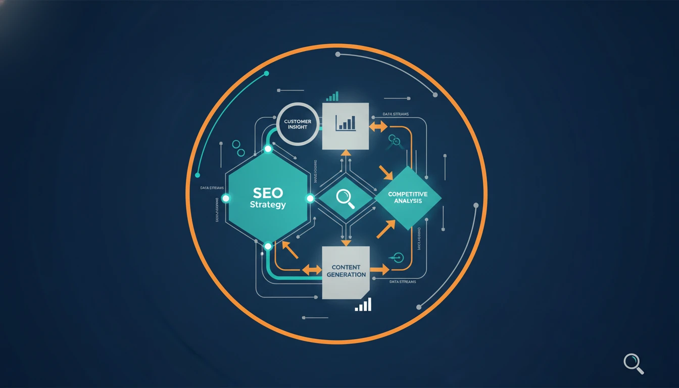 Diagram of an integrated AI content workflow.