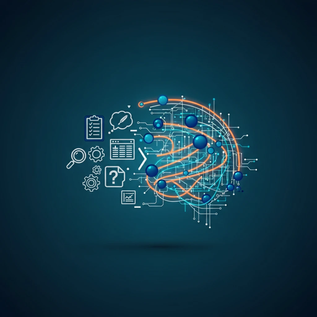 Illustration showing the evolution of SEO automation.