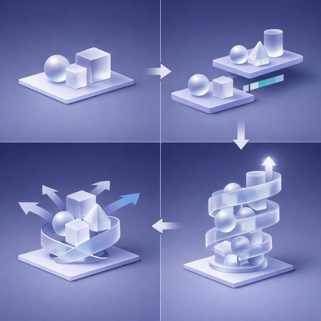 Abstract representation of AI-driven content scaling
