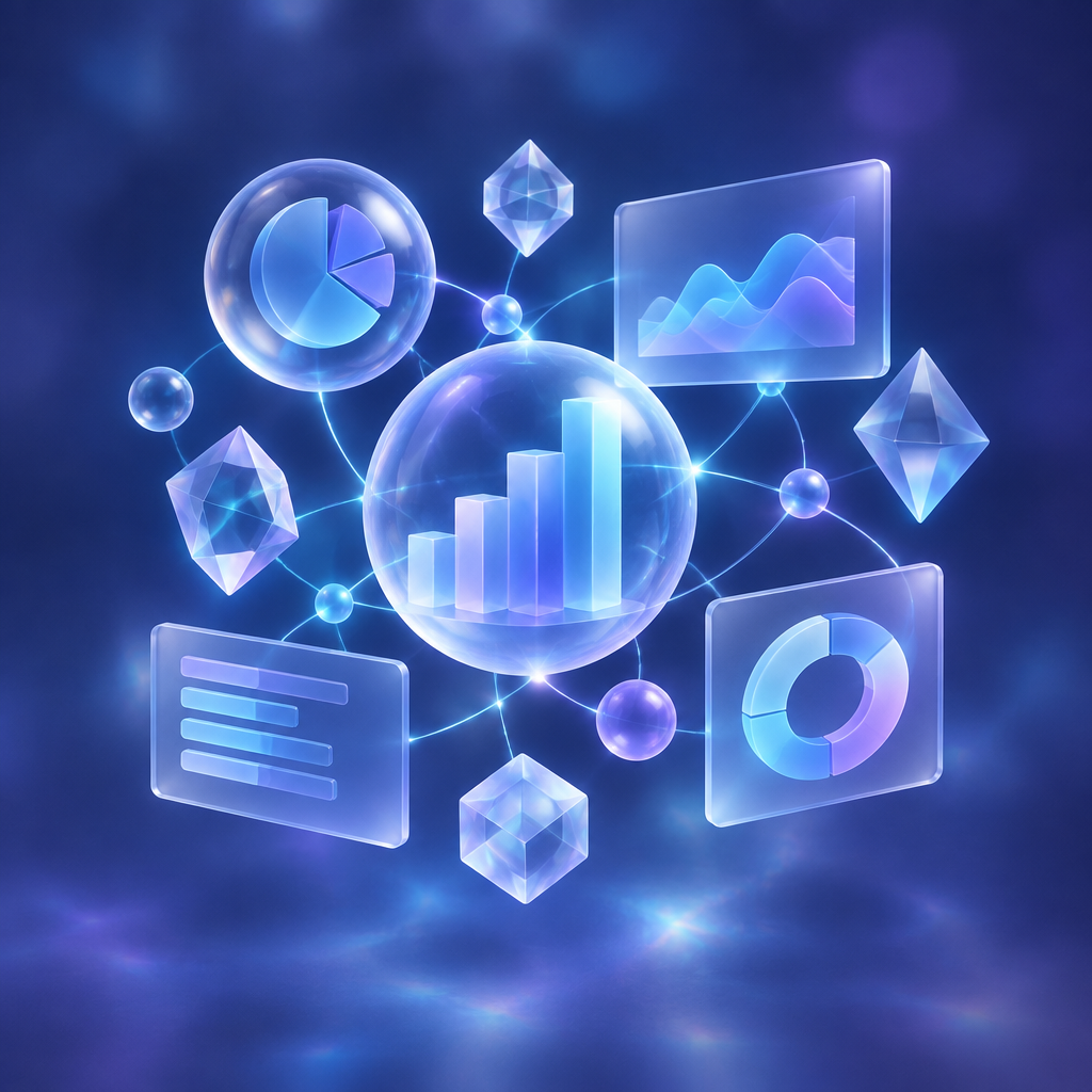 Abstract data visualization of SEO patterns