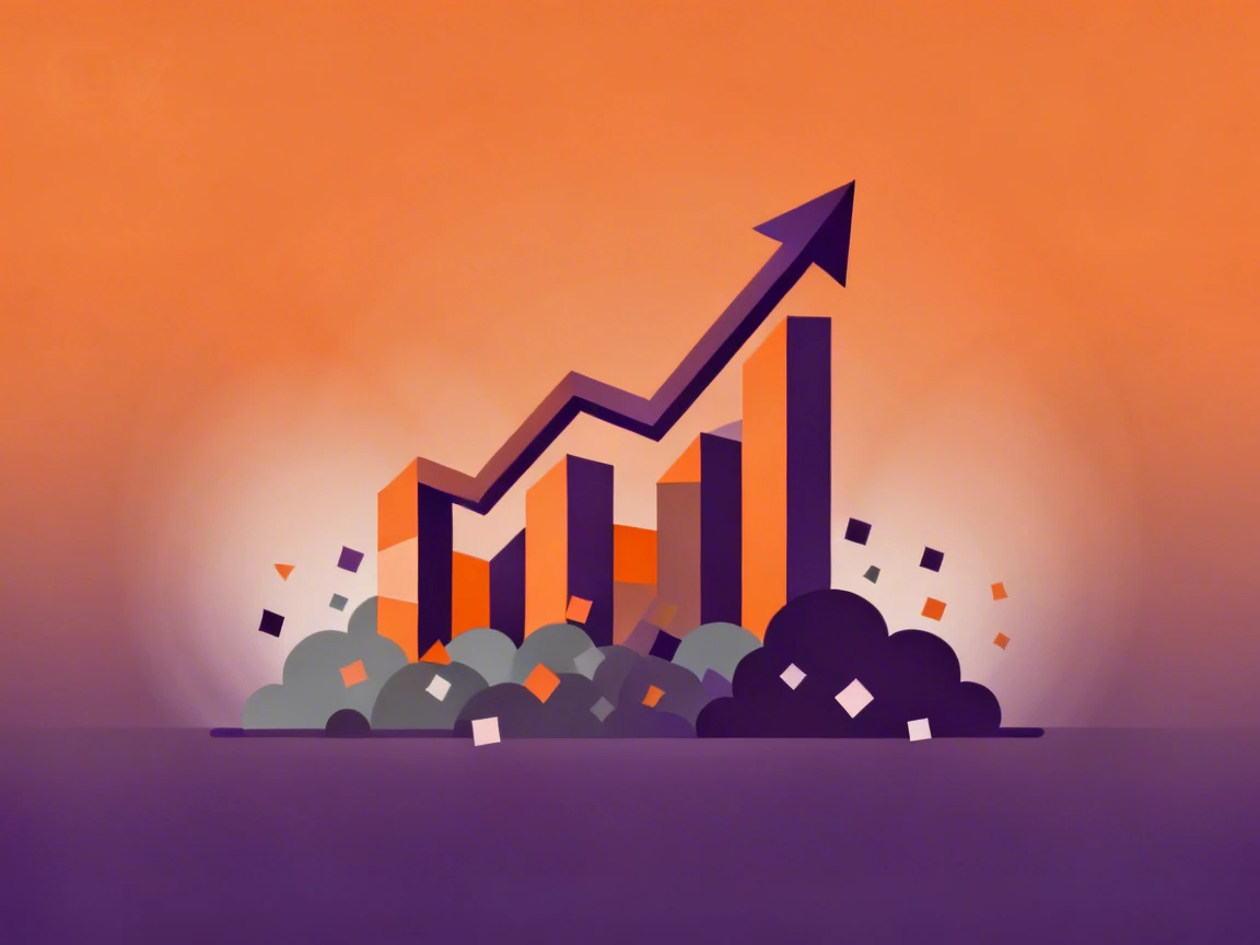 Upward trending graph symbolizing growth from unfiltered data.