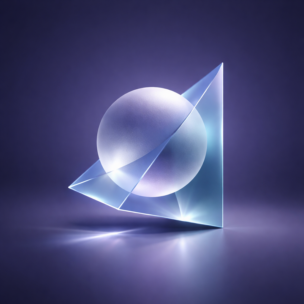 Abstract geometric shapes representing web structure