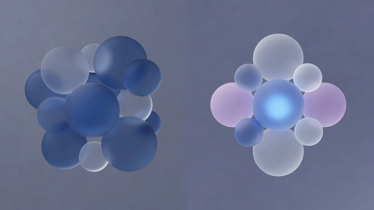 Visualizing competitive analysis through layered glass forms
