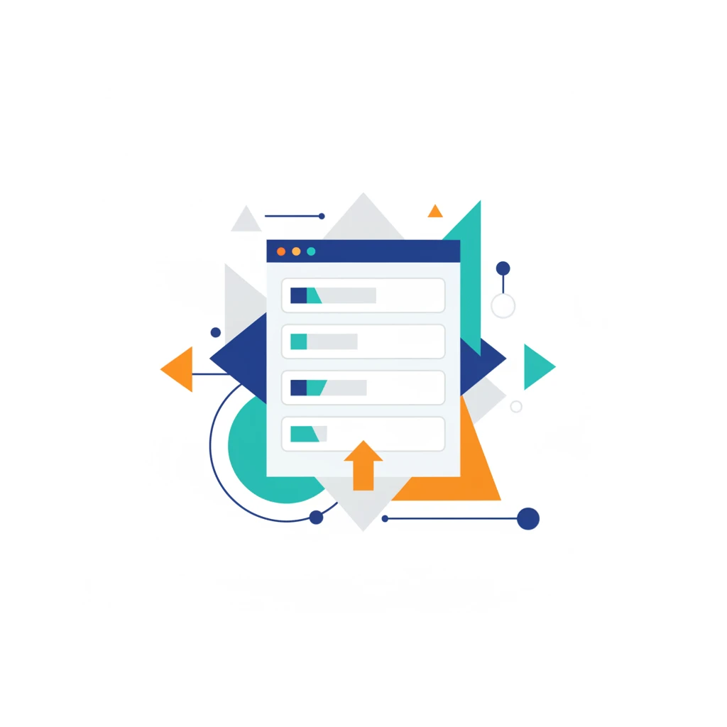 Illustration of a digital ad form designed to capture lead information.