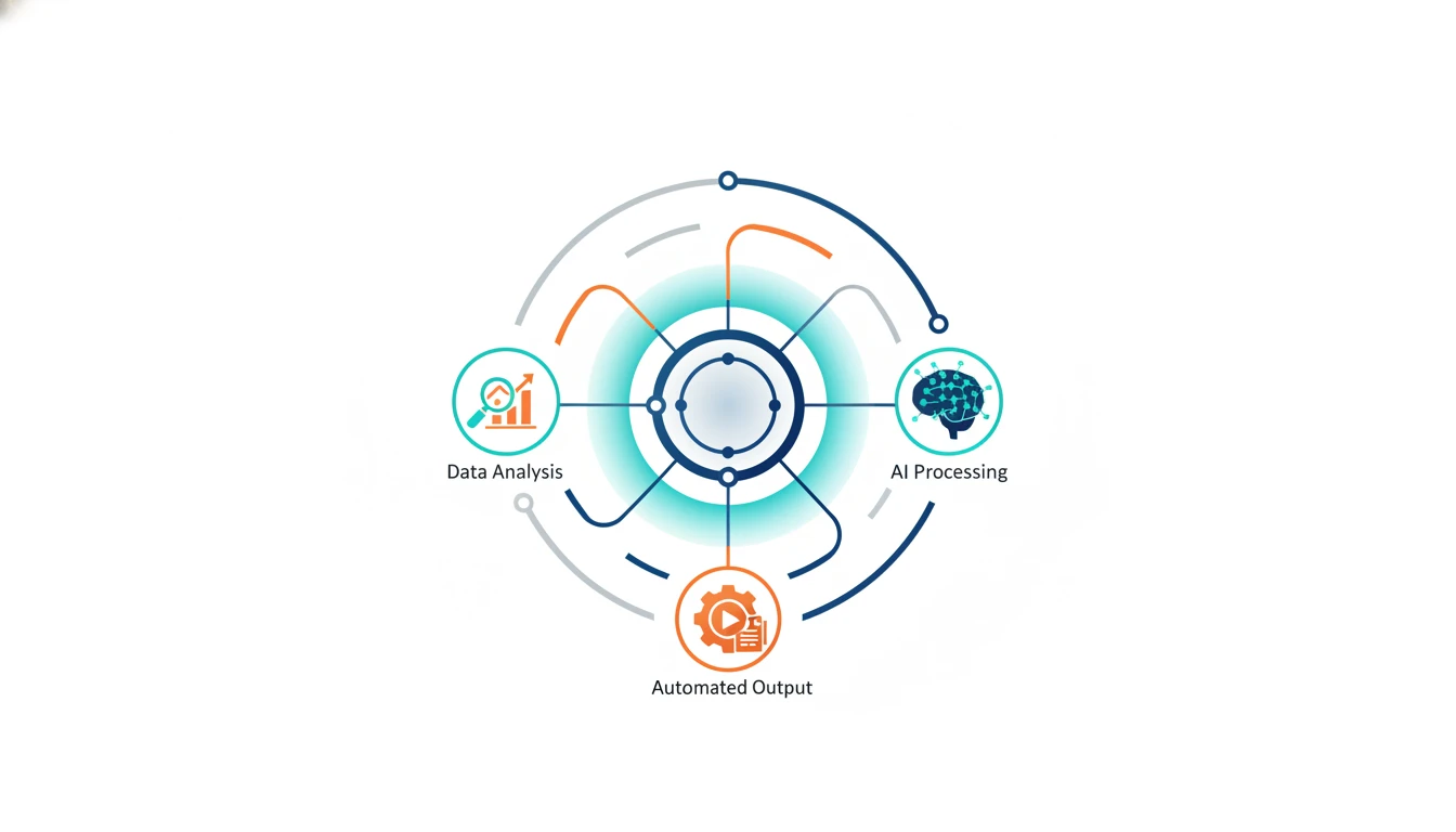 Integrated workflow hub connecting data, AI, and automation.