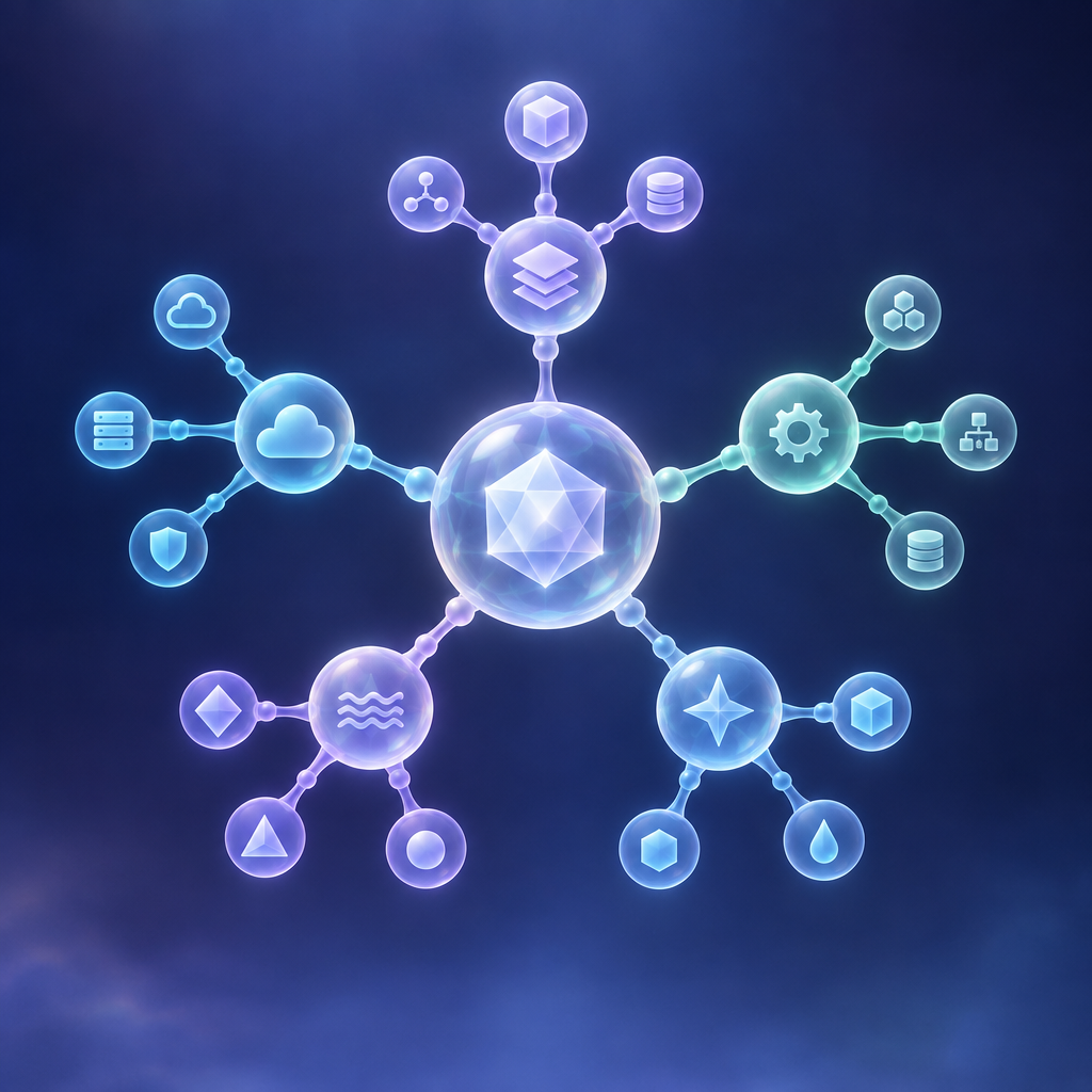 Abstract representation of technical SEO structure