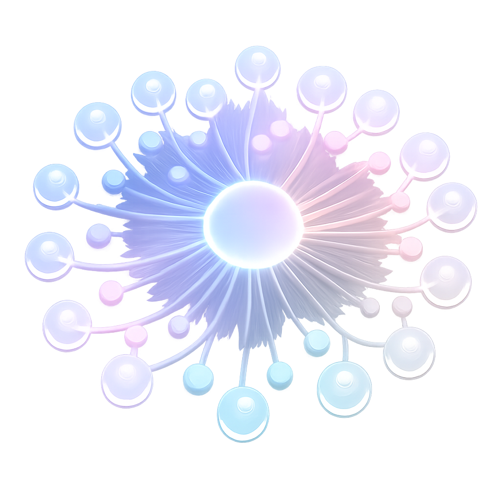 Abstract representation of global language connectivity