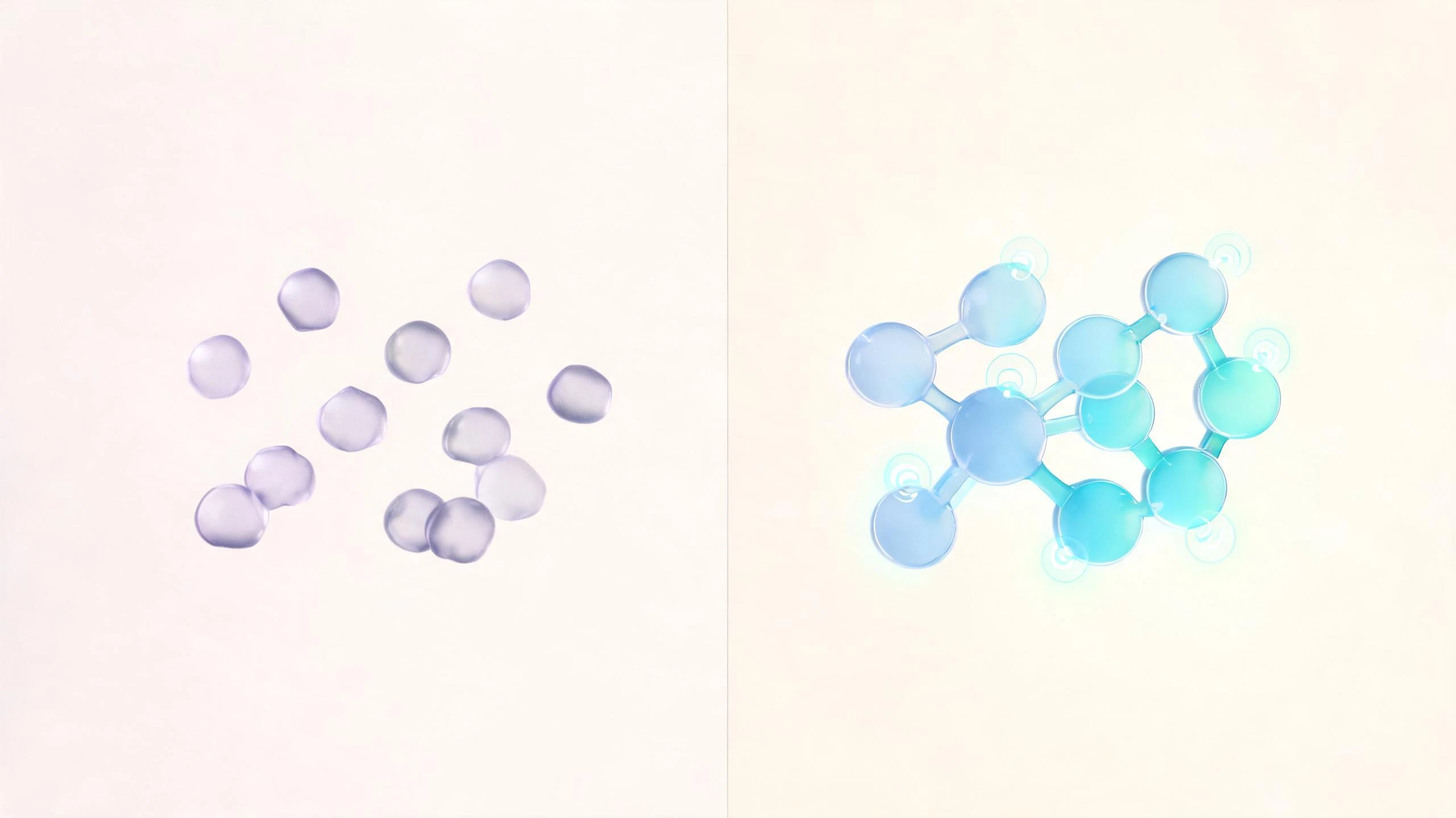 Two glass structures are compared through citation signals and color.