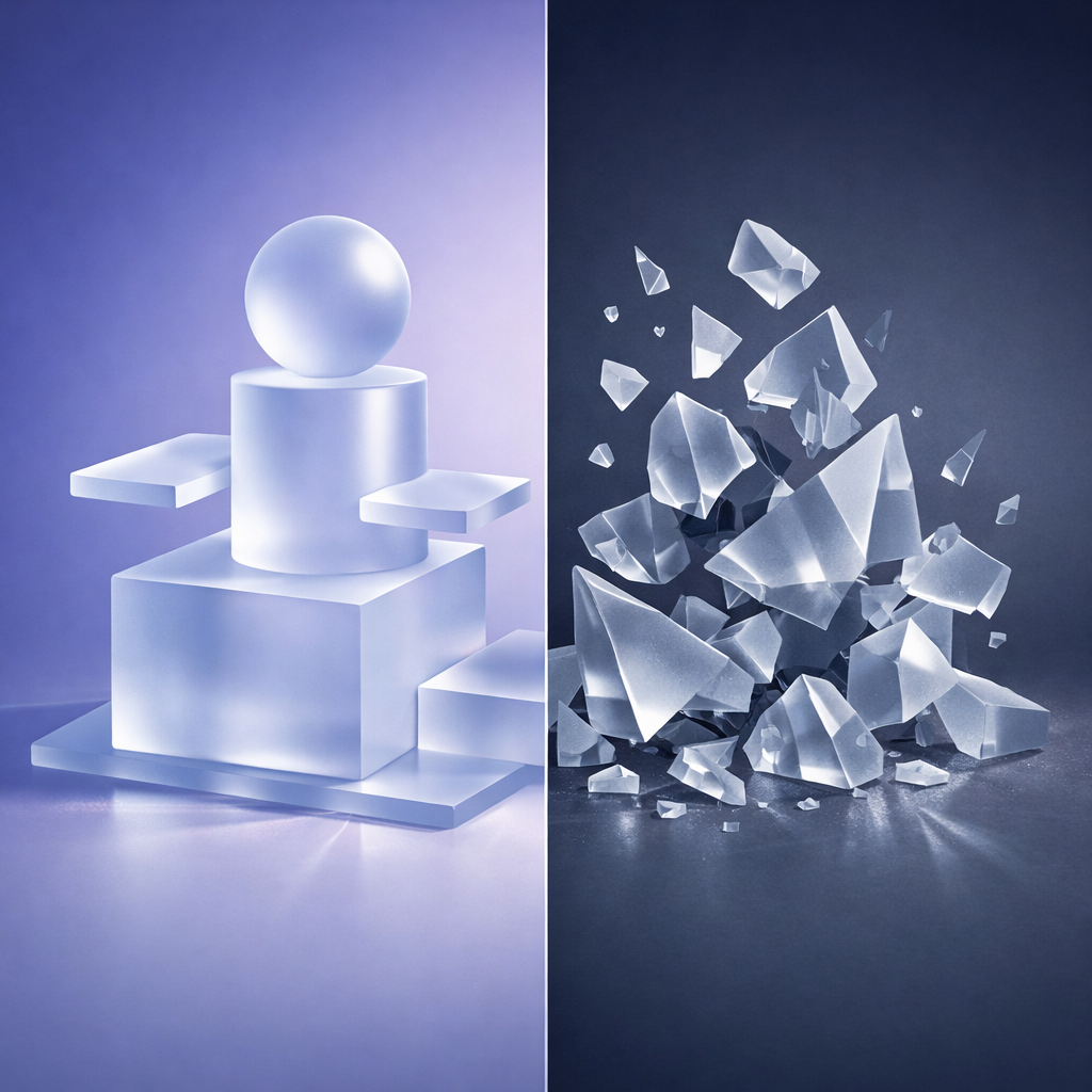 Conceptual representation of conflicting SEO signals.
