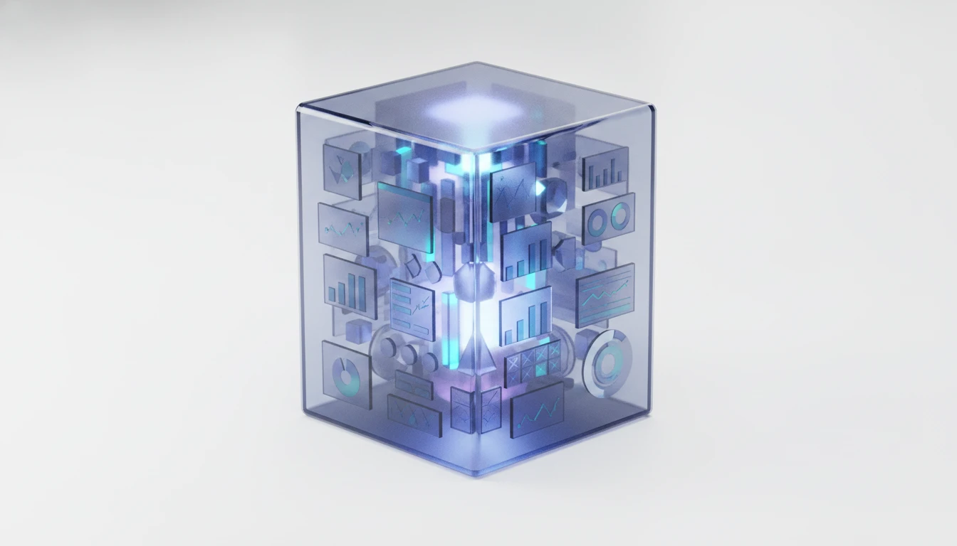 Abstract visualization of a sitemap index structure.