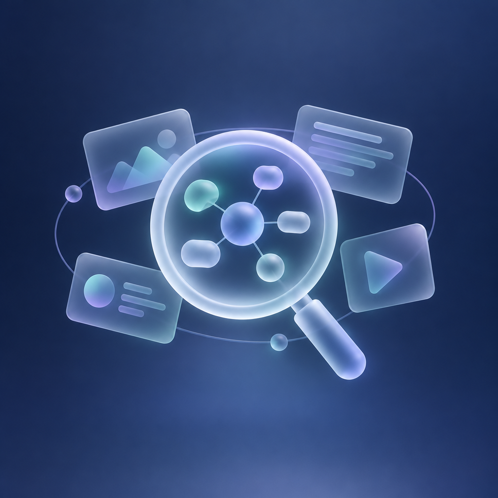 Glass forms representing keyword discovery