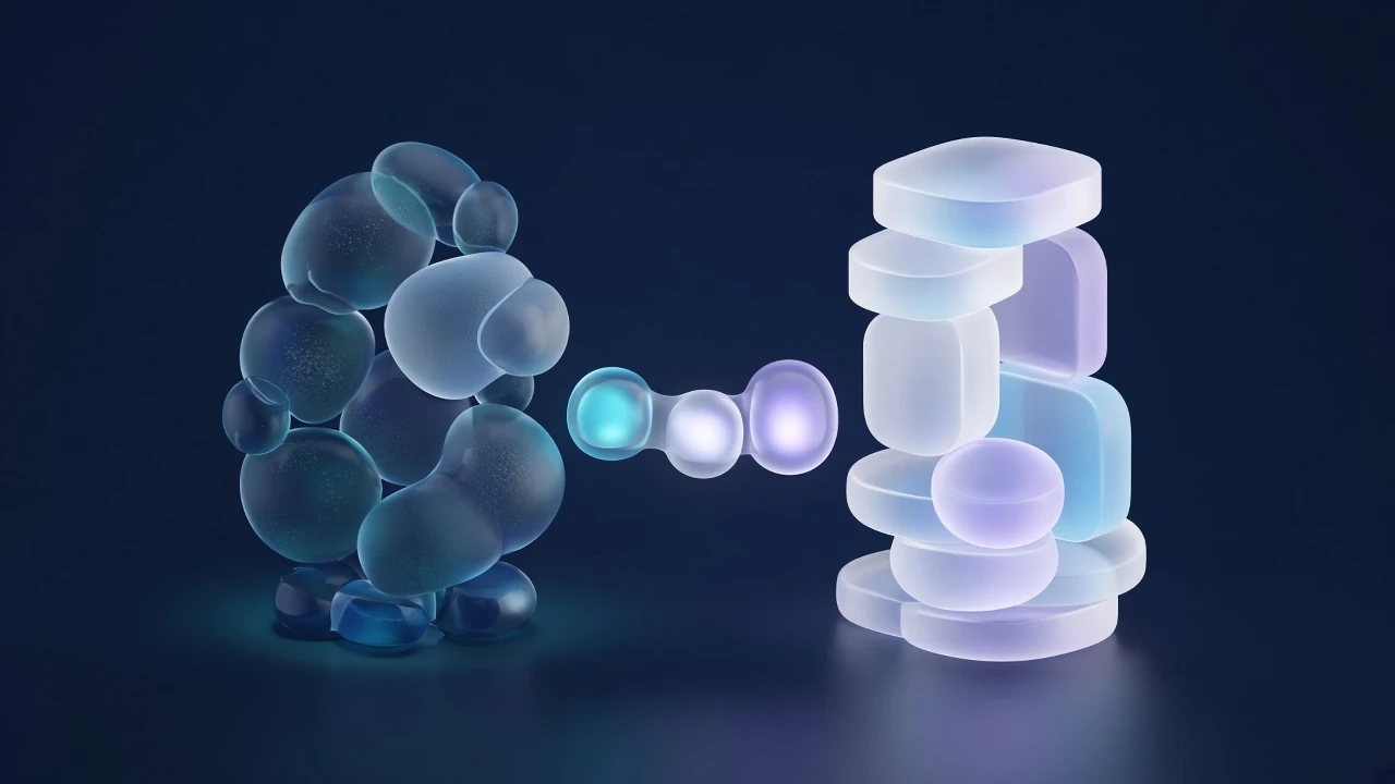 Glass clusters revealing content opportunities