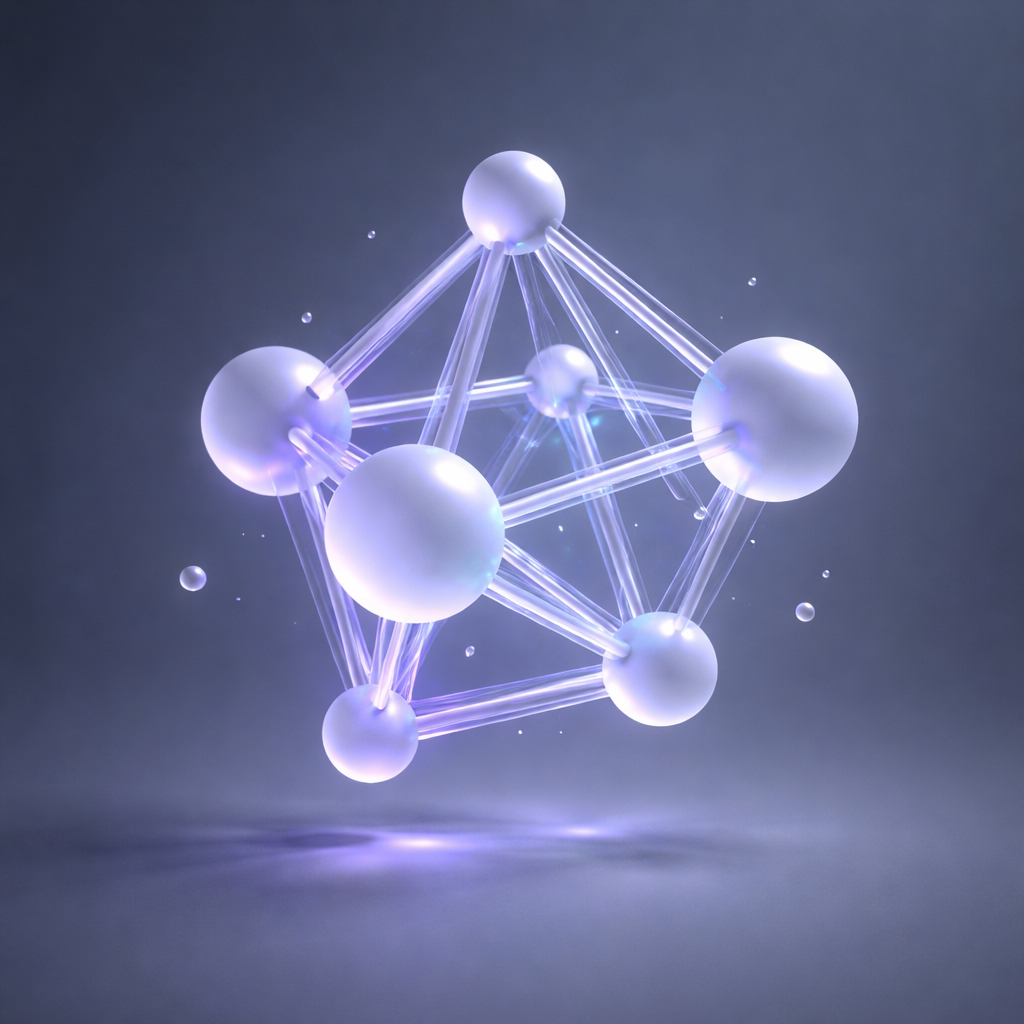 Abstract glass geometric structure