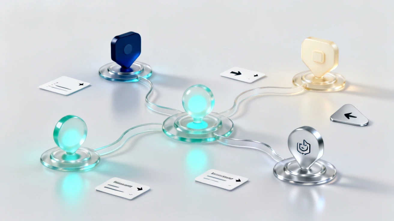 A workflow hub distributing refined data to several destinations